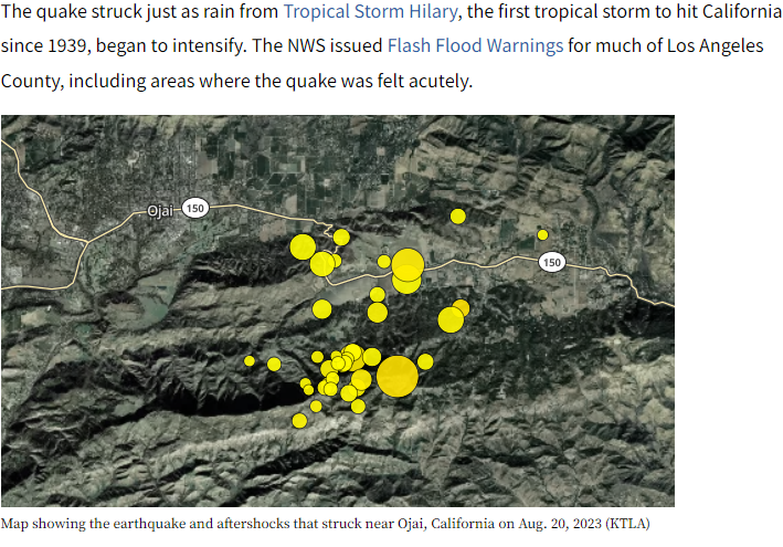 Earthquakes in California