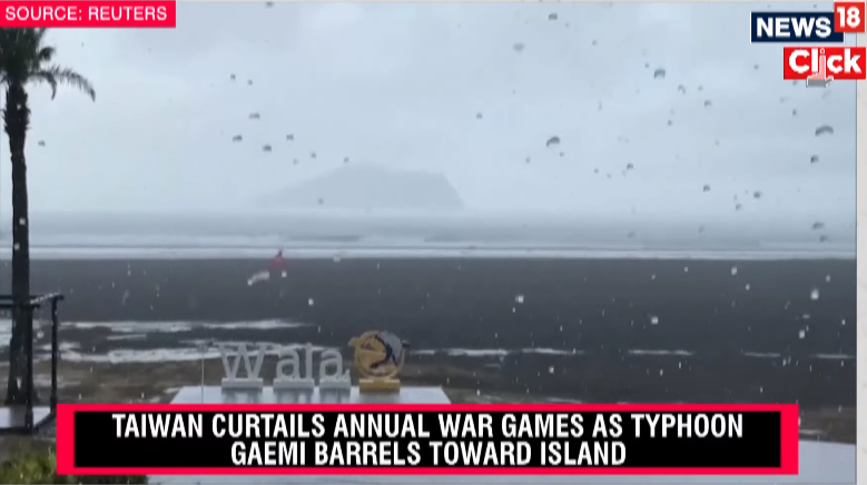 Typhoon Gaemi Hits Taiwan