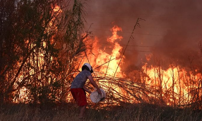 Athens Wildfire Today