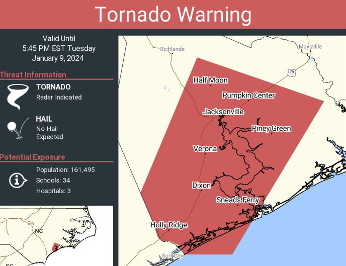 Tornado Warning Jacksonville